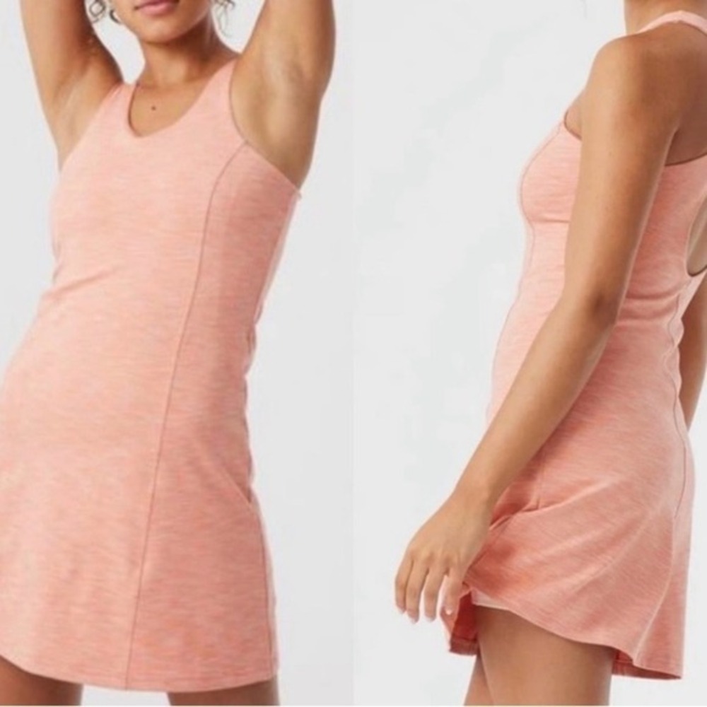 Outdoor Voices Peach Melange Racerback Mini Dress